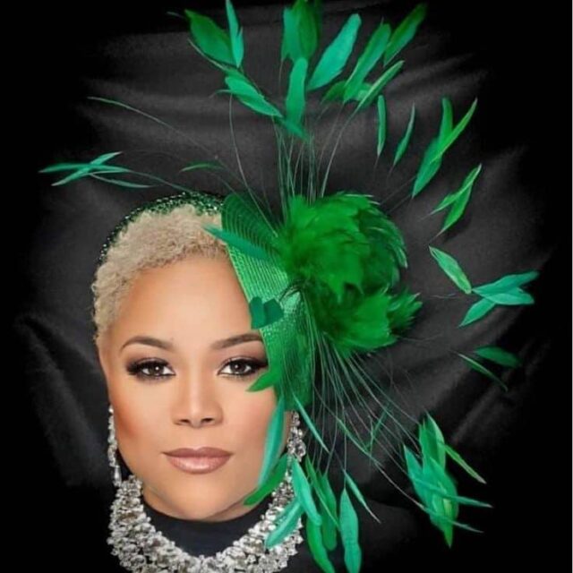 Handmade Luxurious Designer Fascinator | Feathered Green