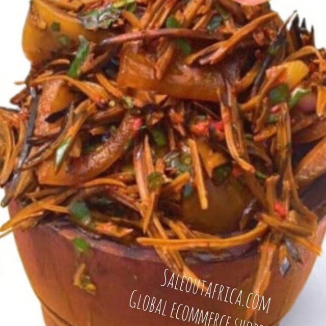 Delicious Finger-licking Ugba with Okporoko (stockfish), snails etc | Free Delivery | 1 Plate